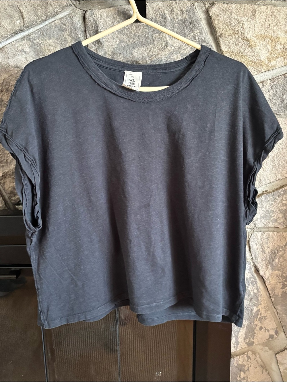 We The Free Charcoal Washed Short Sleeve Tee